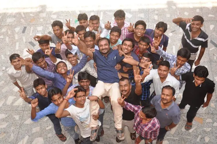 Anand Kumar Celebrating Victory with His Students