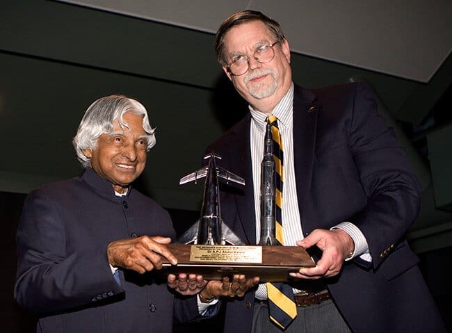 Dr Kalam with NSS Chairman Mark Hopkins