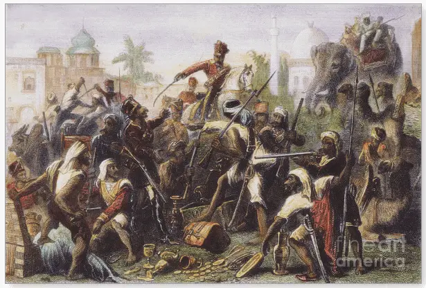 A Scene from Bengal Army during the 1857 Indian Rebellion