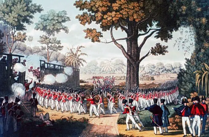 A Scene from the First Anglo-Burmese War