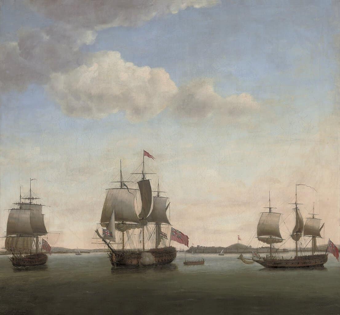 British Naval Attack on the Maratha Empire