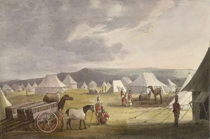 Indian Camp During the War