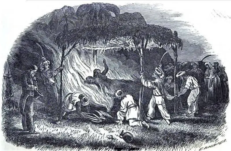 Widow Burning in India - 18th Century