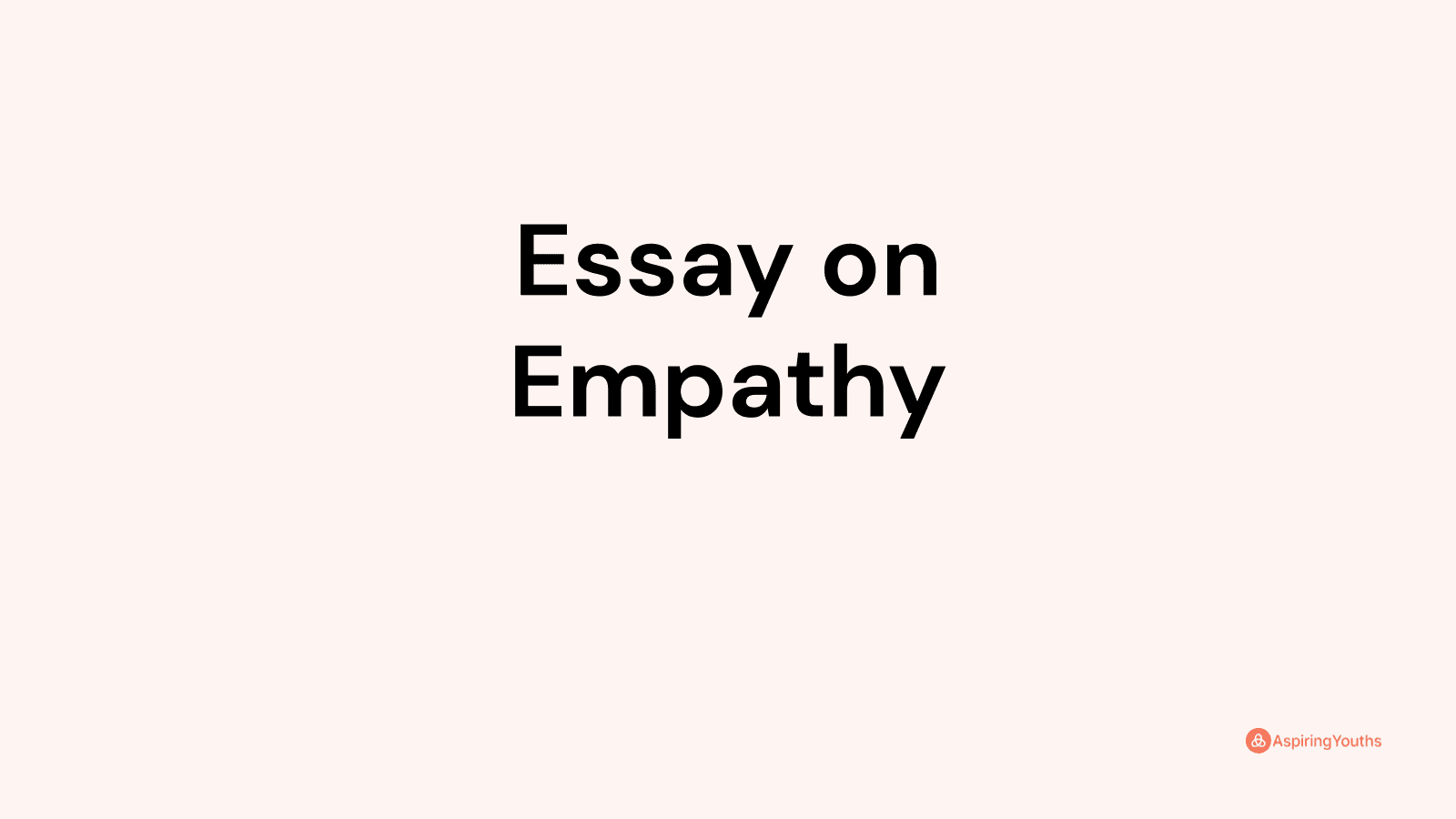 empathy essay in english