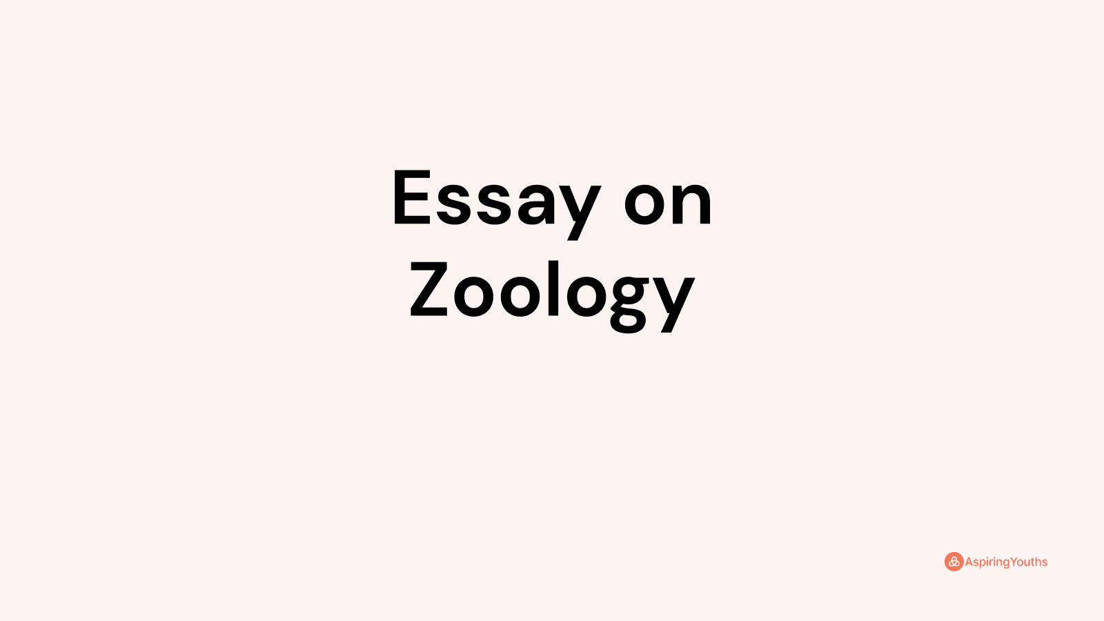 essay topics in zoology