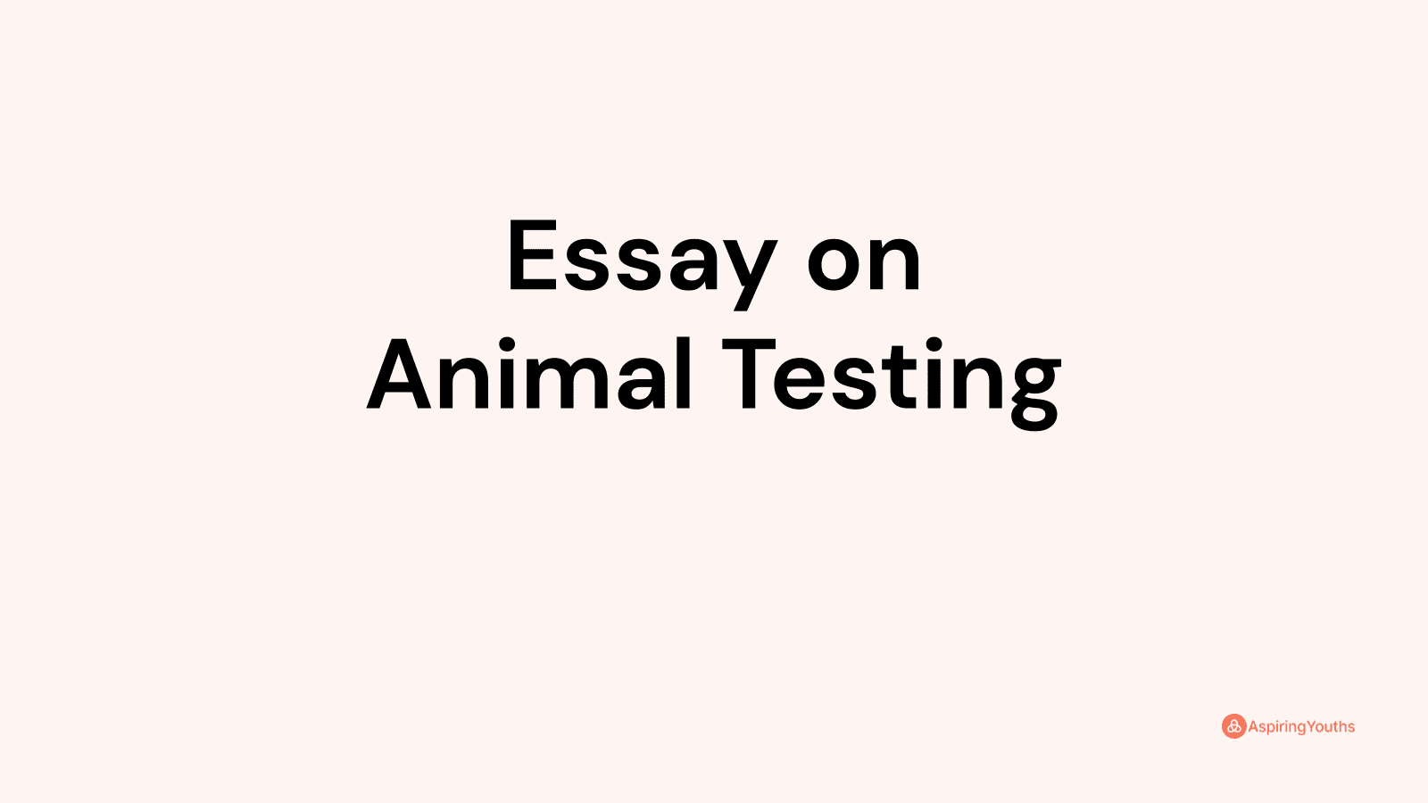 animal testing free essay