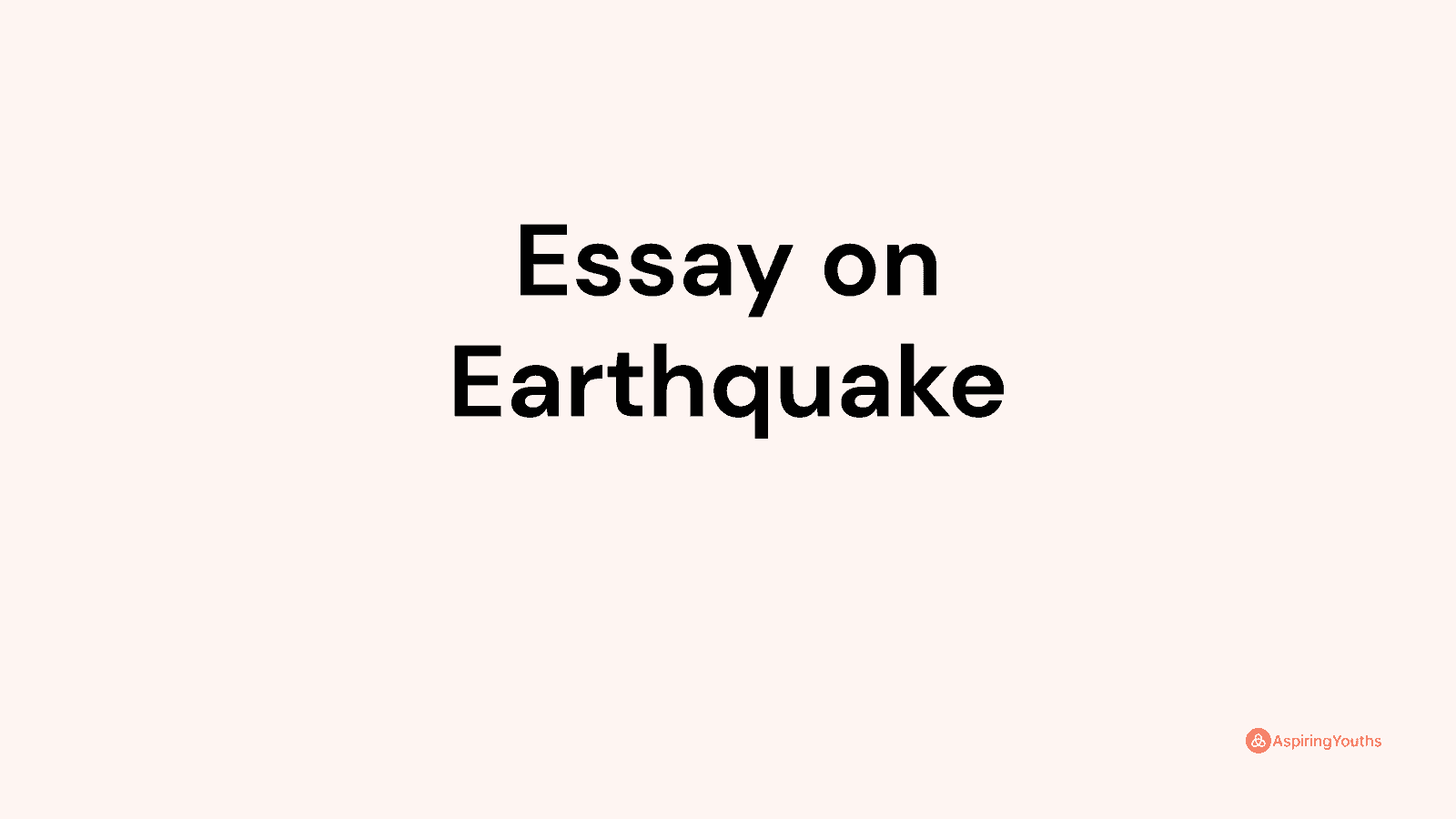 essay-on-earthquake