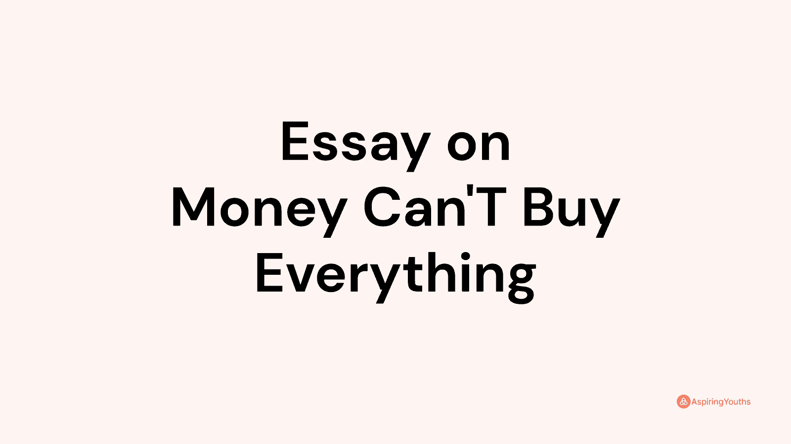 money can't buy time essay