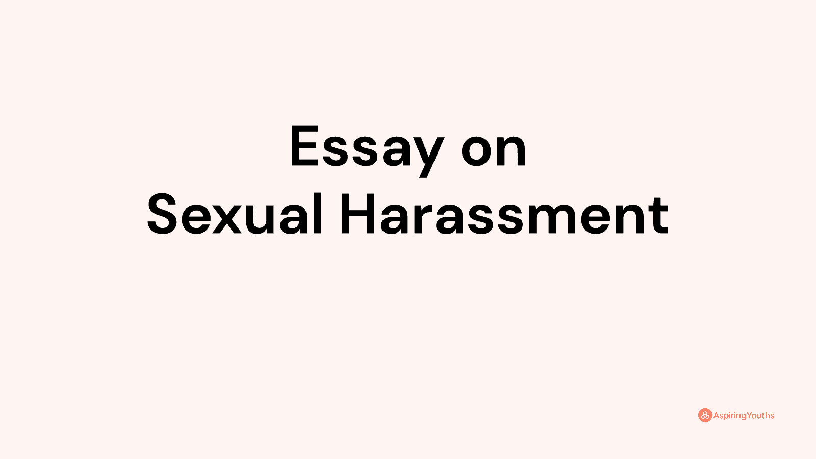 sexual harassment essay tagalog