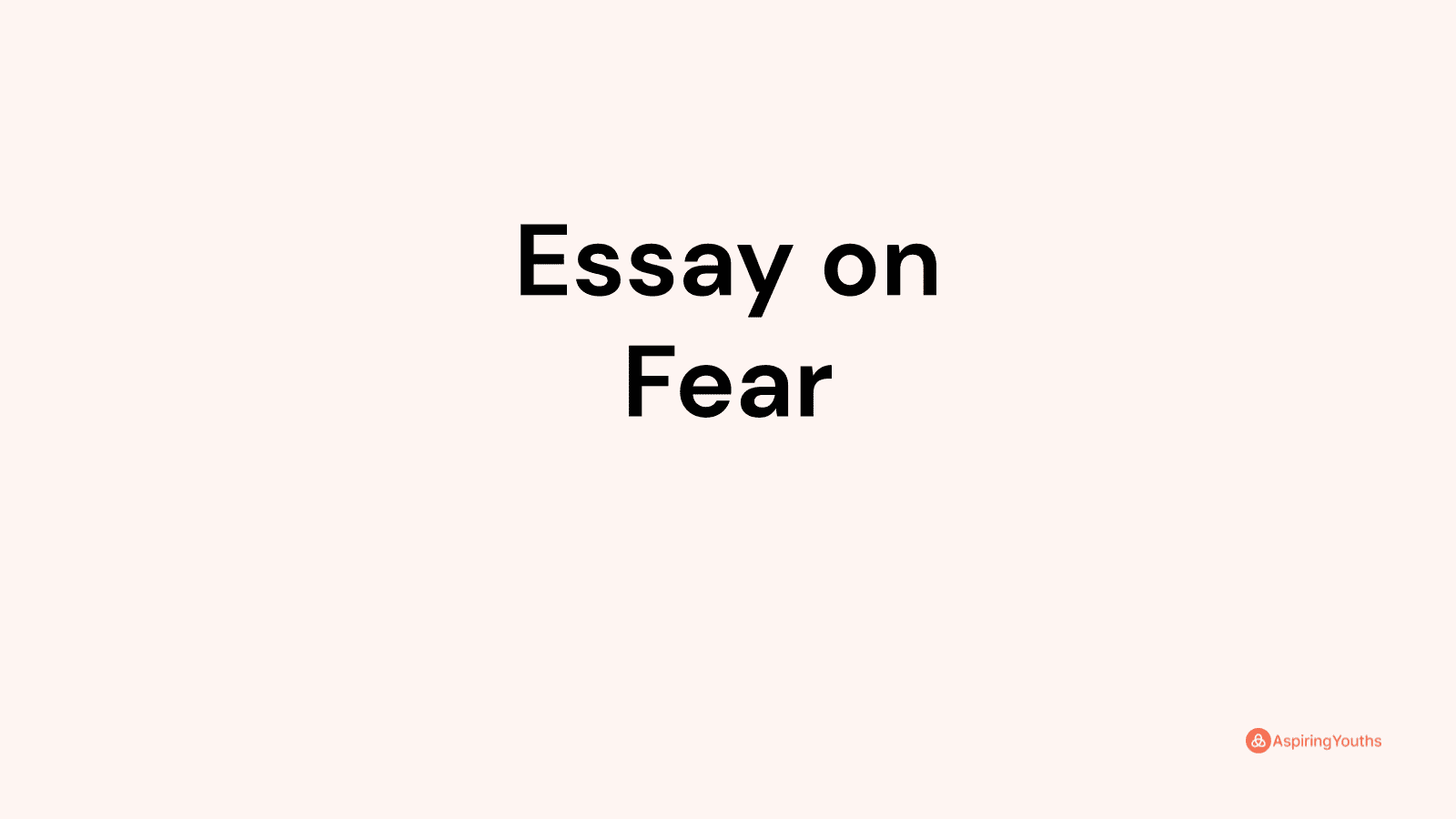 essay-on-fear