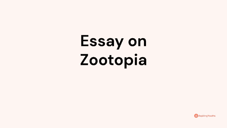 Essay on Zootopia