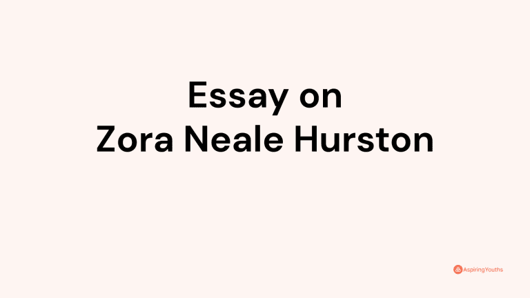 Essay on Zora Neale Hurston