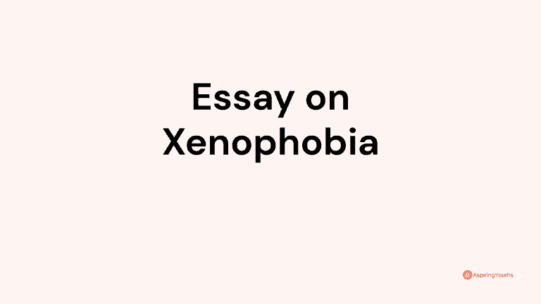 Essay on Xenophobia