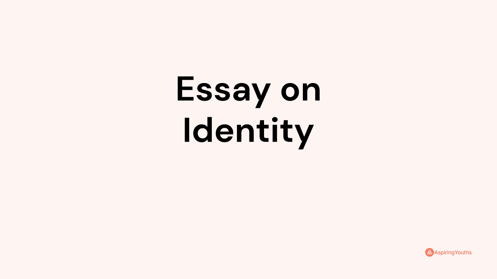 digital identity essay