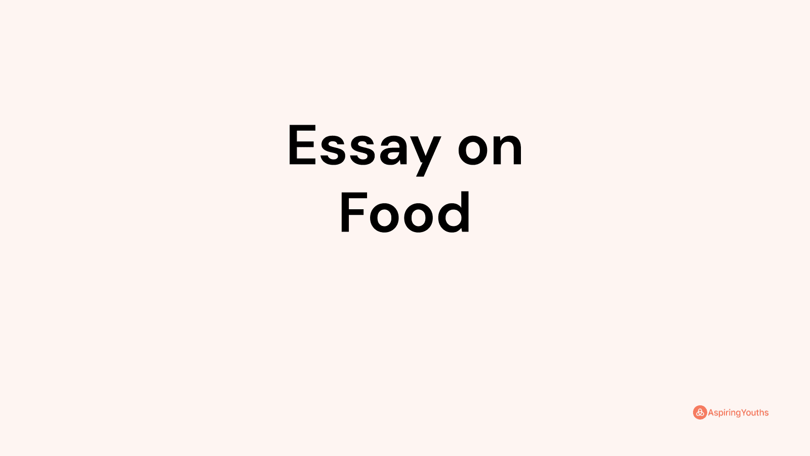 Essay on Food