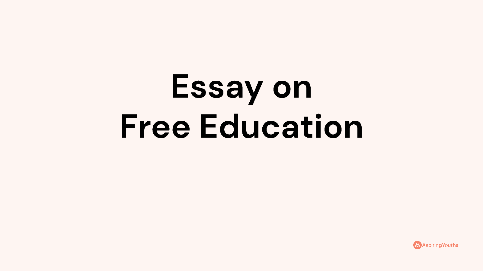 essay-on-free-education