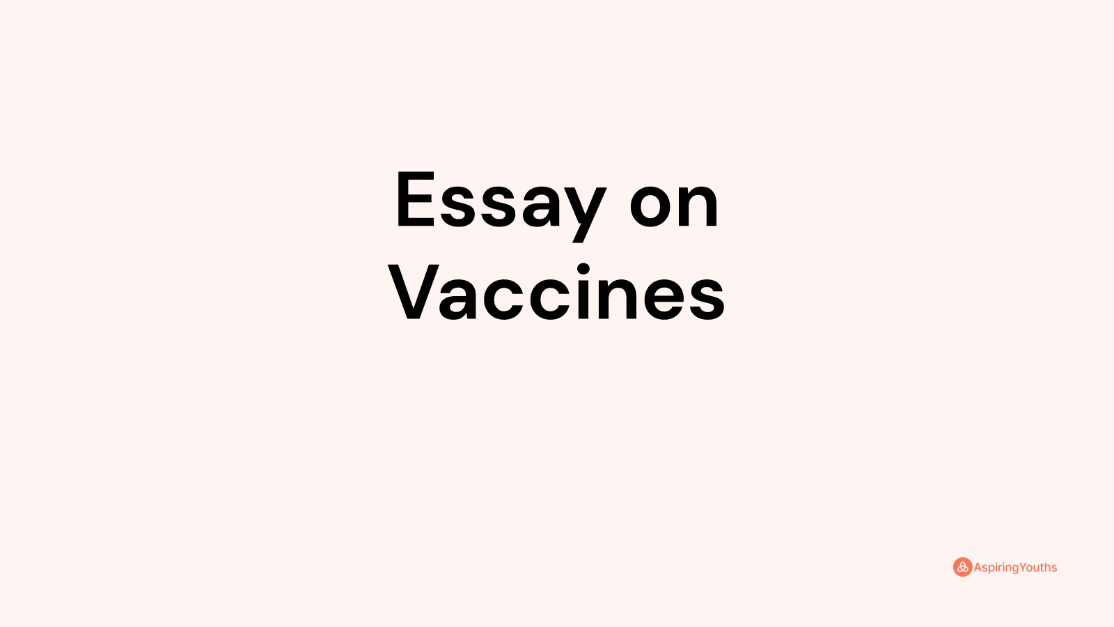 getting vaccinated essay