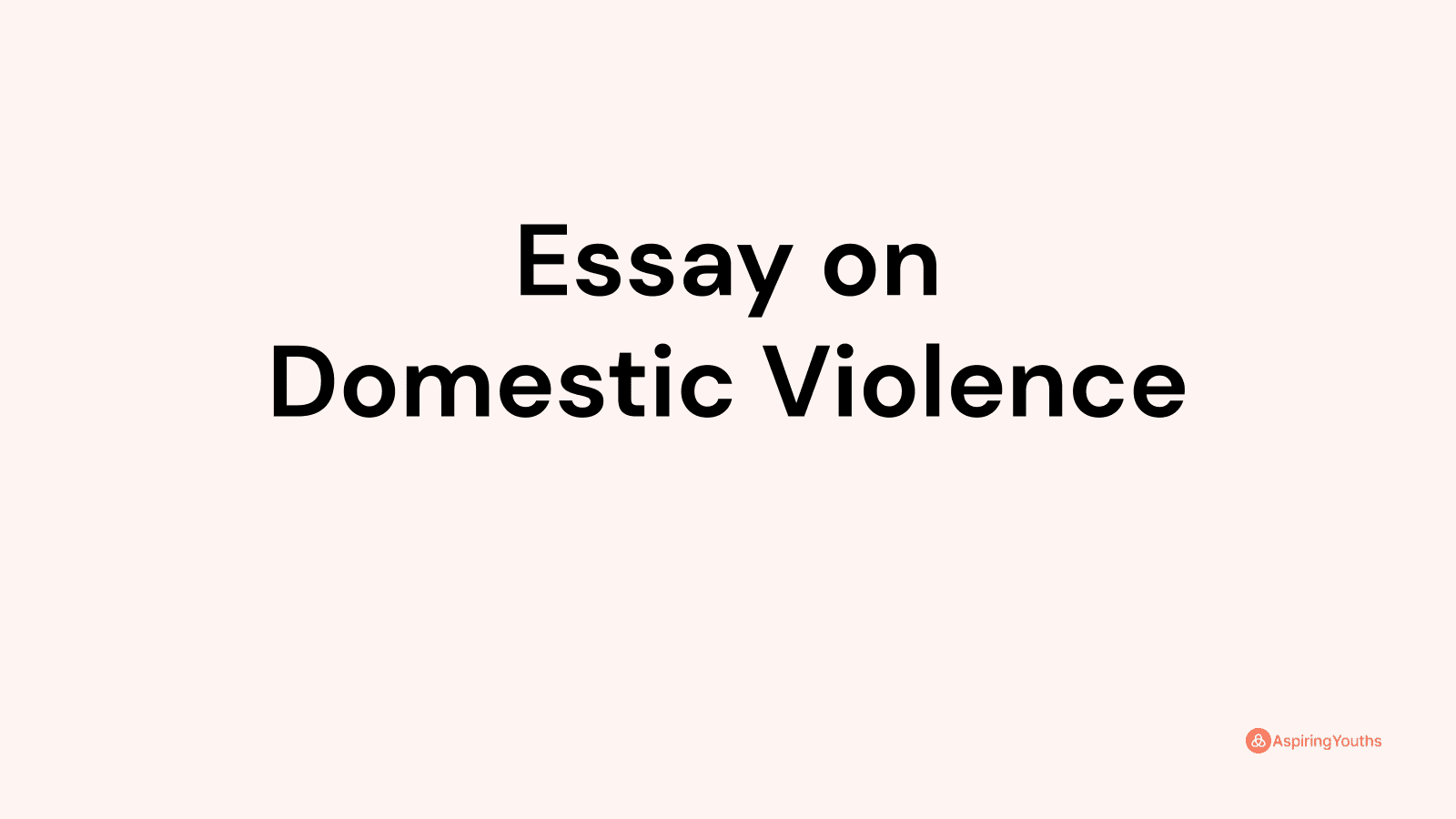 essay-on-domestic-violence