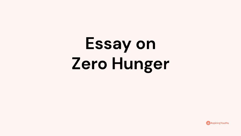 Essay on Zero Hunger