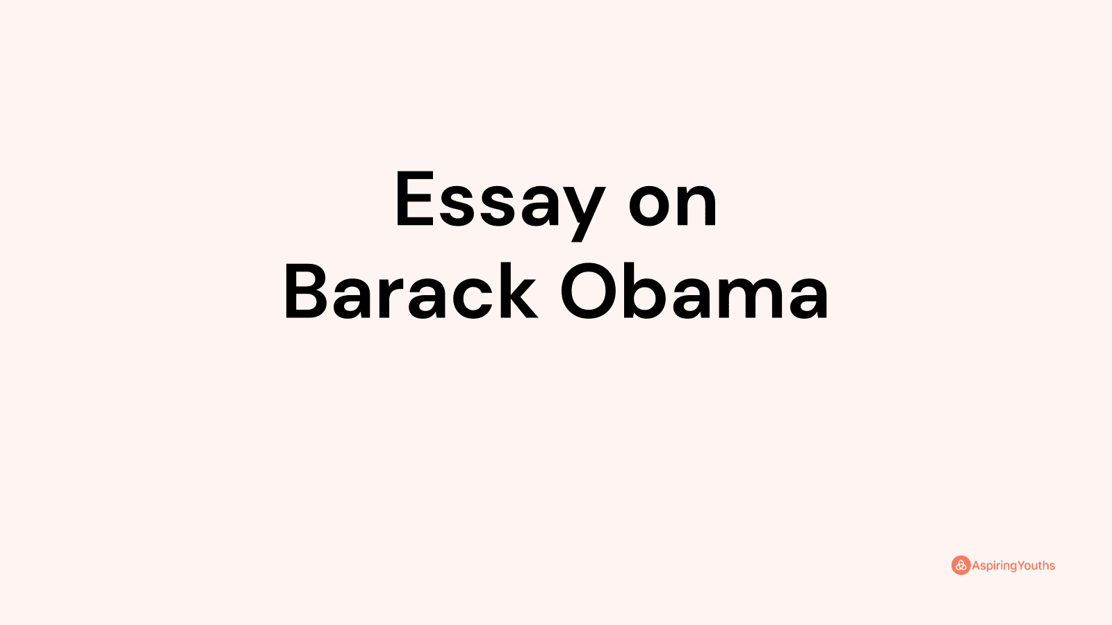 essays written by barack obama