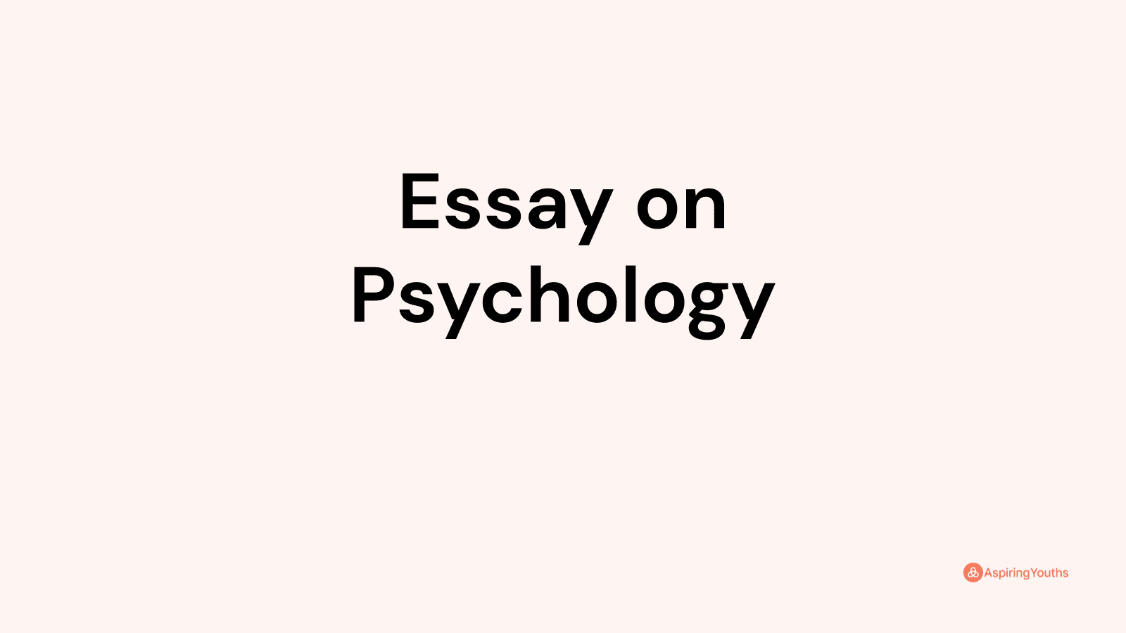 university psychology essay structure