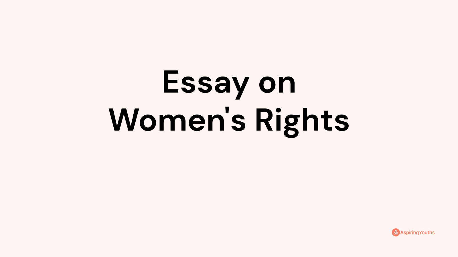 women's rights essay introduction