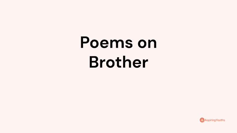 Poems on Brother