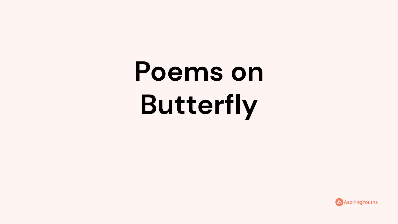 Poems On Butterfly