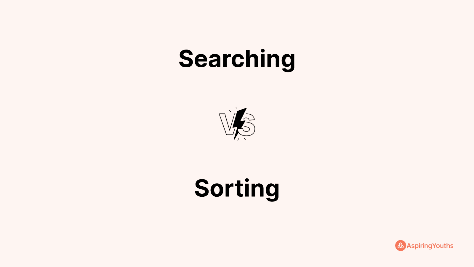 Searching vs Sorting
