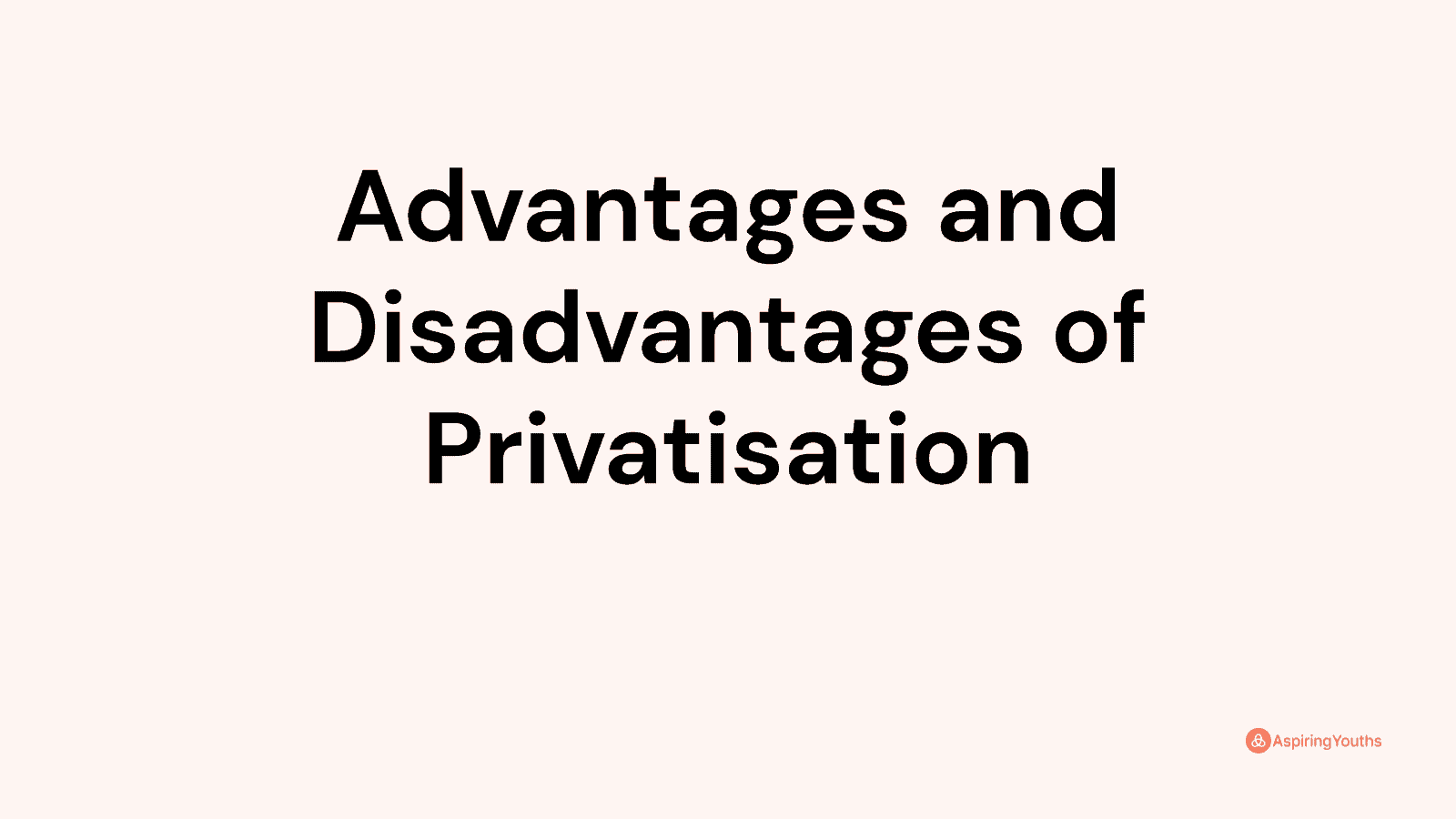 Advantages and disadvantages of Privatisation