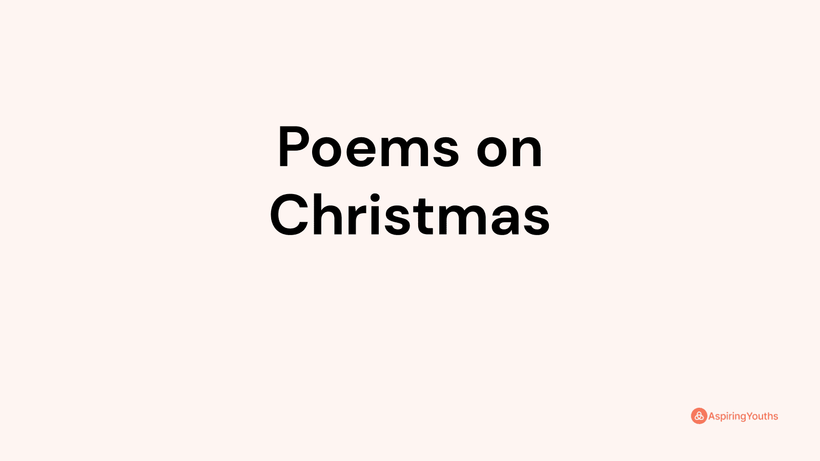 Poems on Christmas