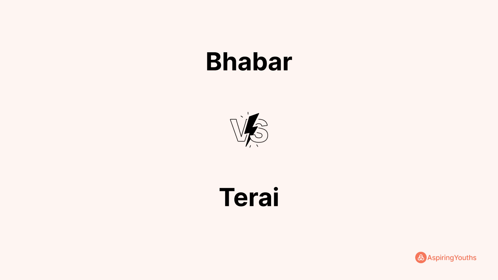 Bhabar vs Terai