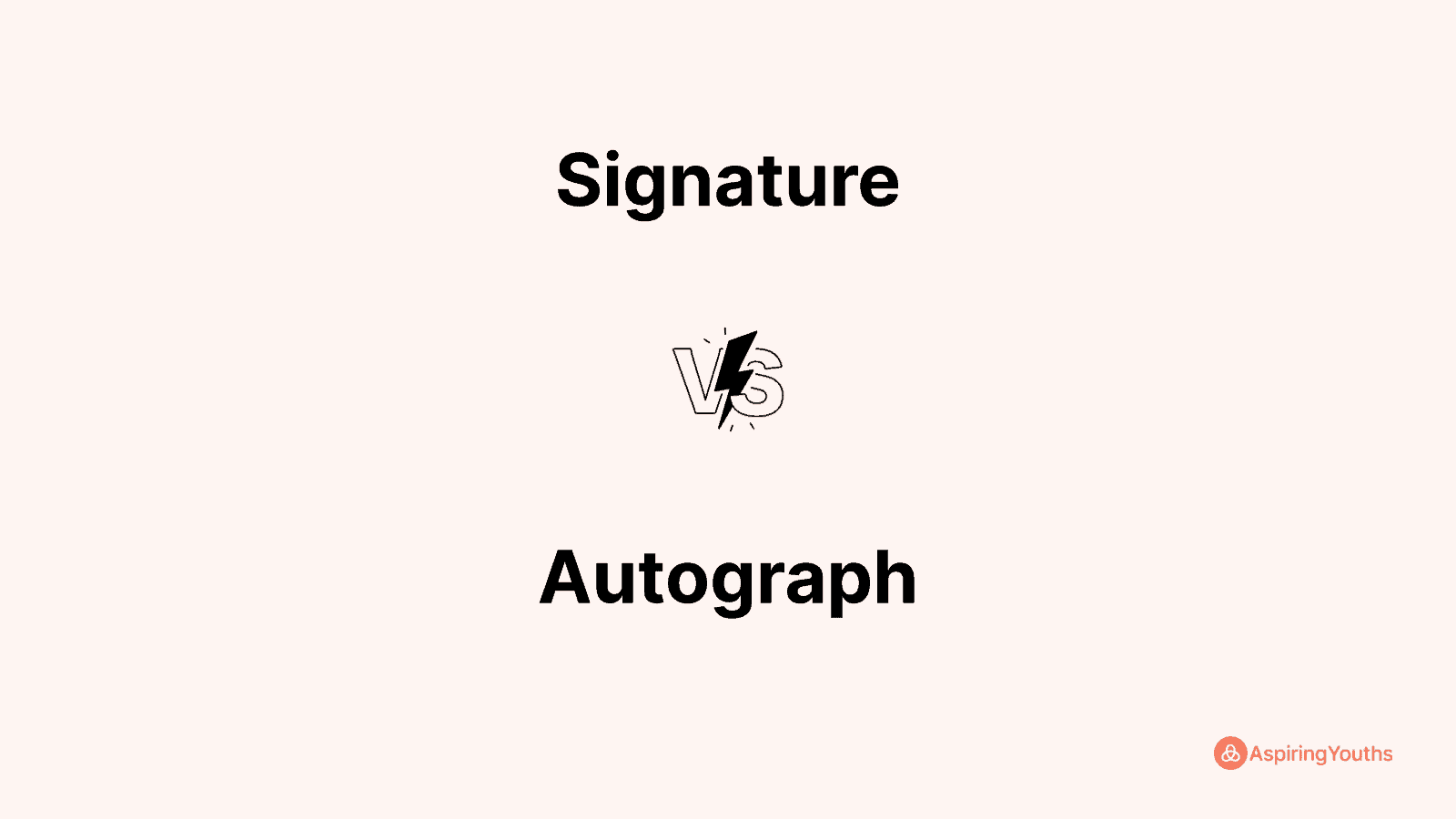 Signature vs Autograph