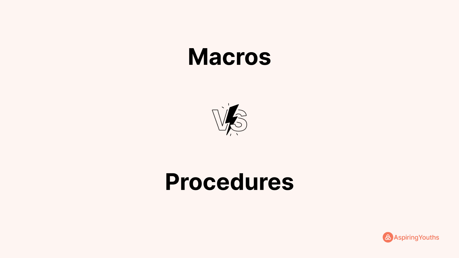 Macros vs Procedures