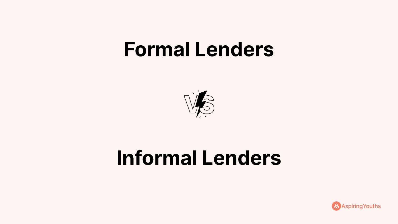Formal Lenders vs Informal Lenders