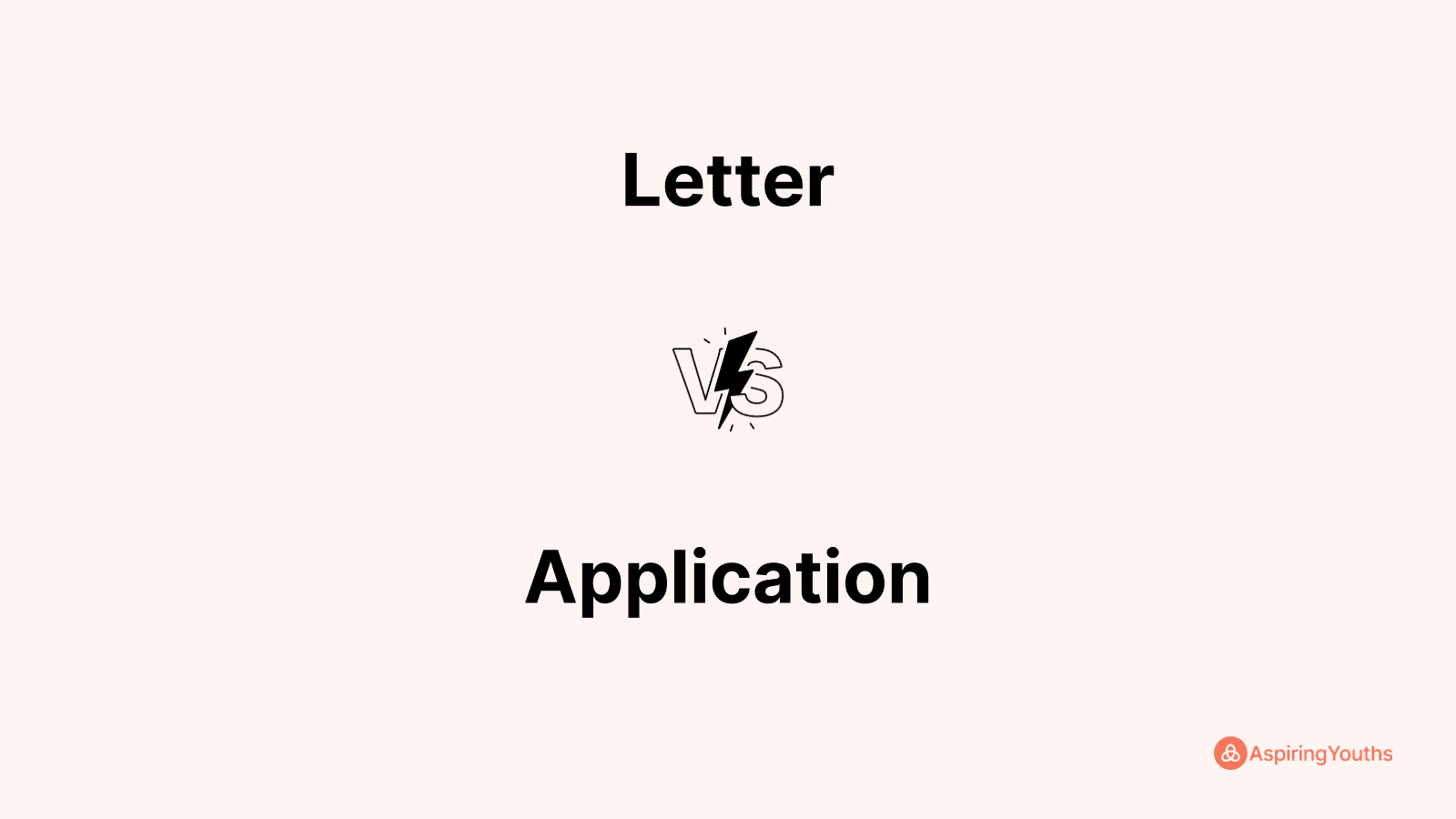 request letter vs application letter