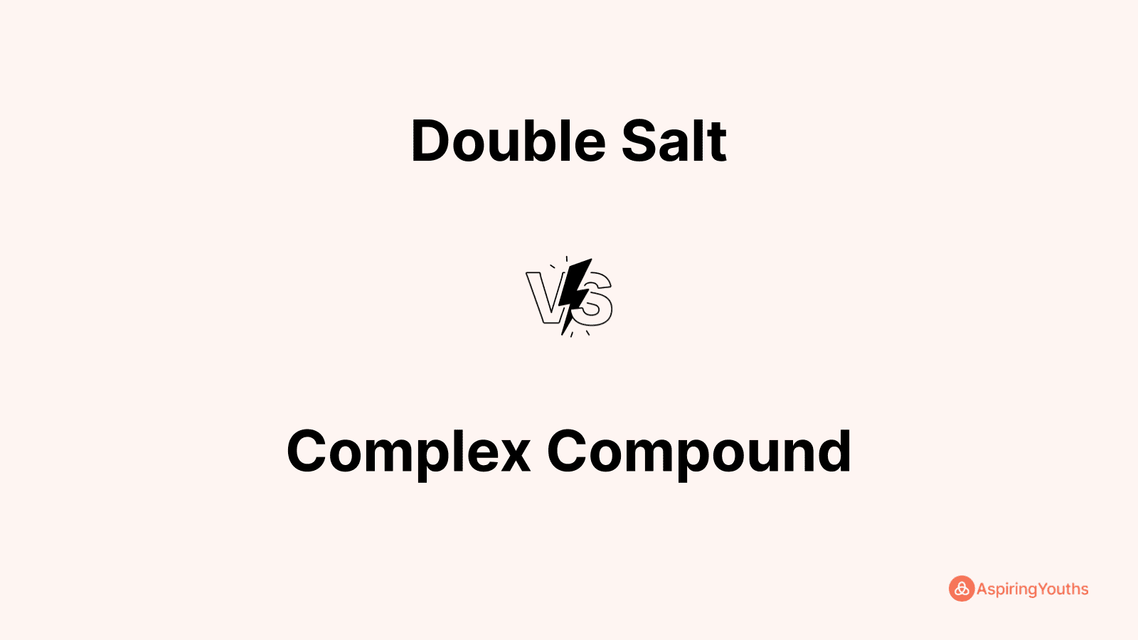 Double Salt vs Complex Compound