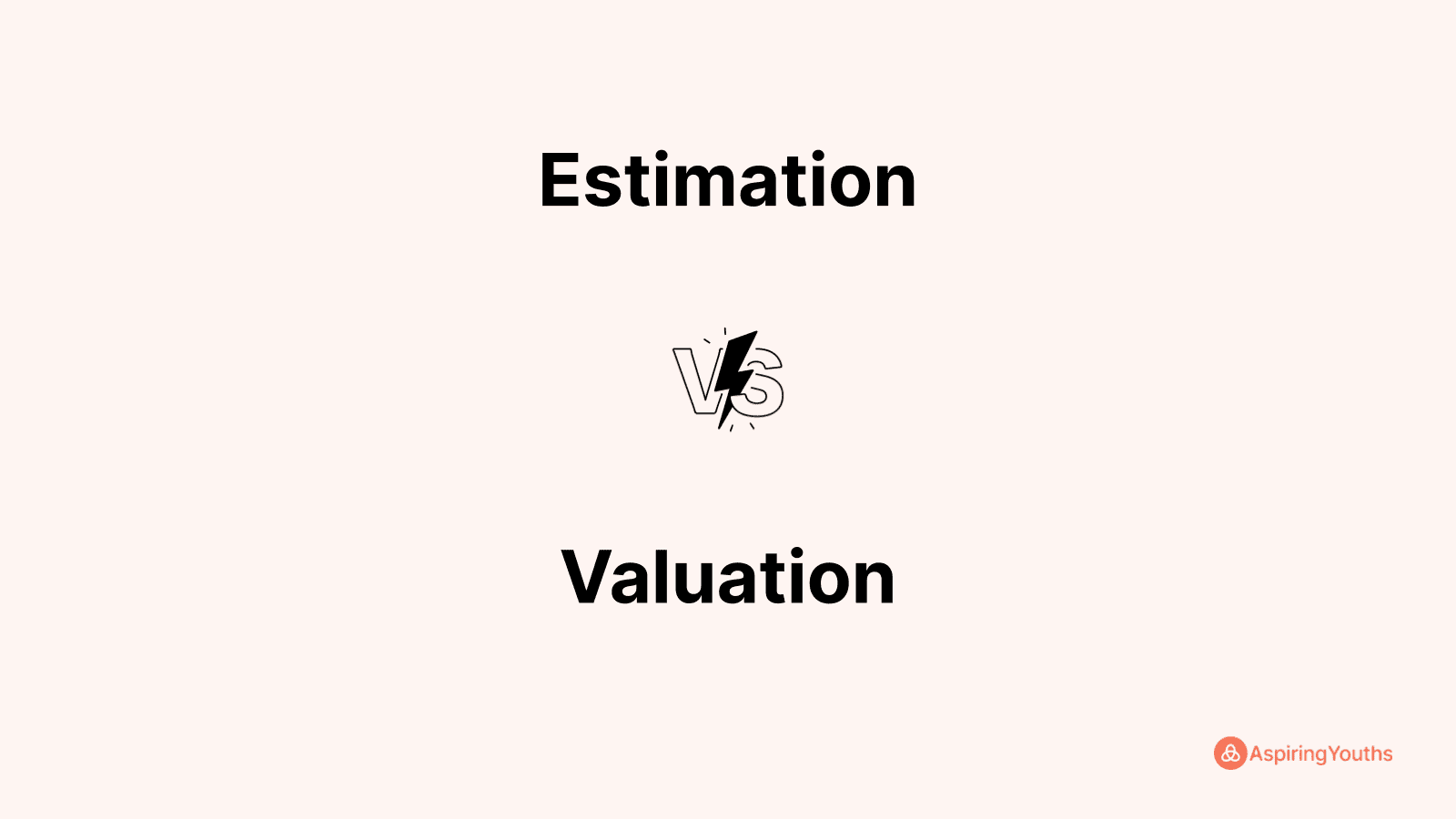 Estimation vs Valuation