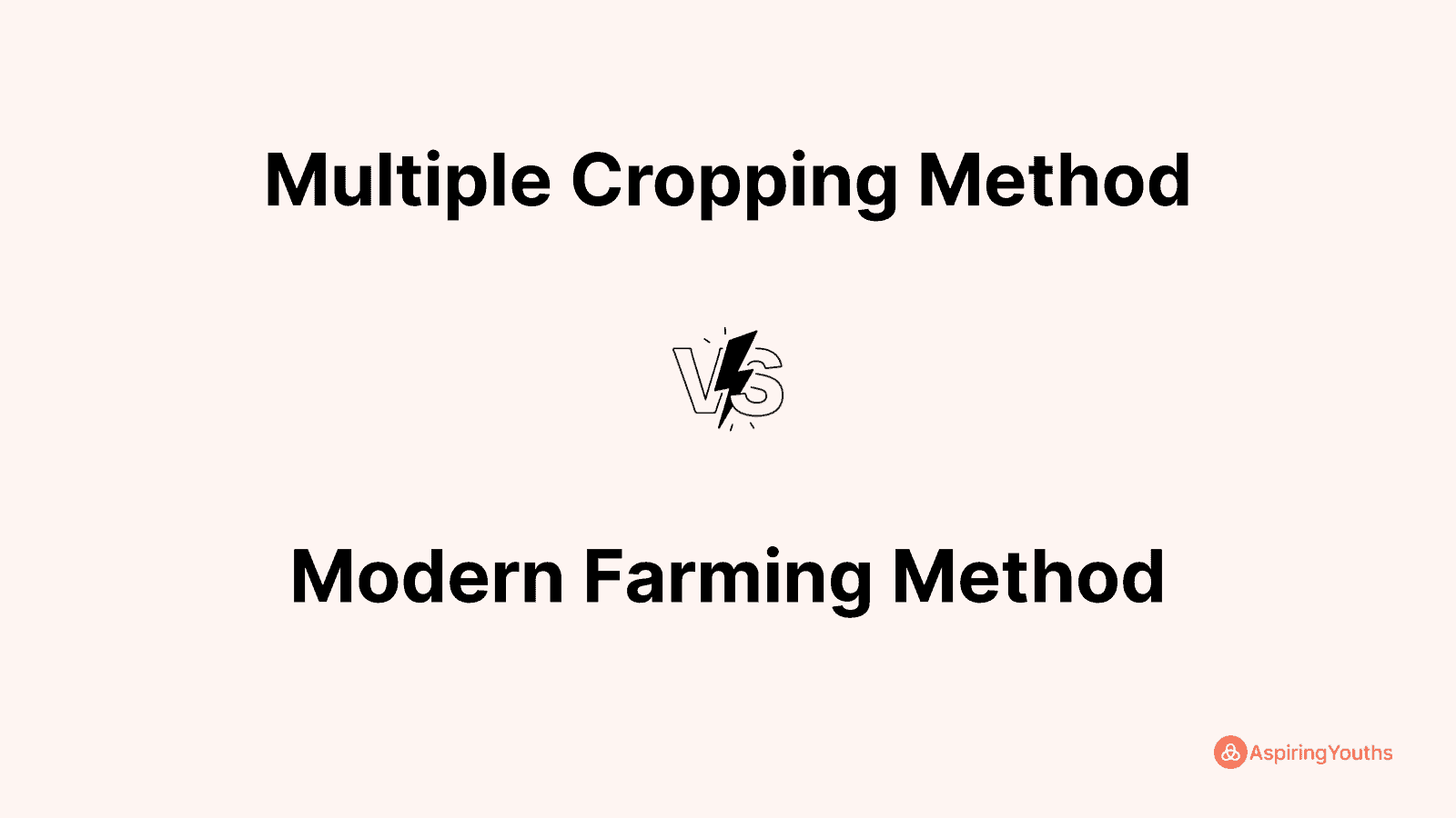 Multiple Cropping Method vs Modern Farming Method