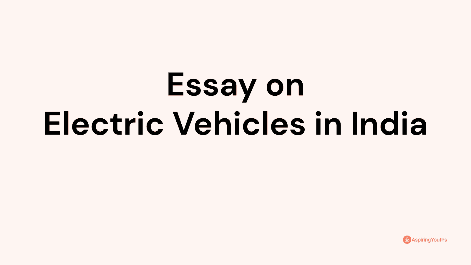 essay on electric cars in india