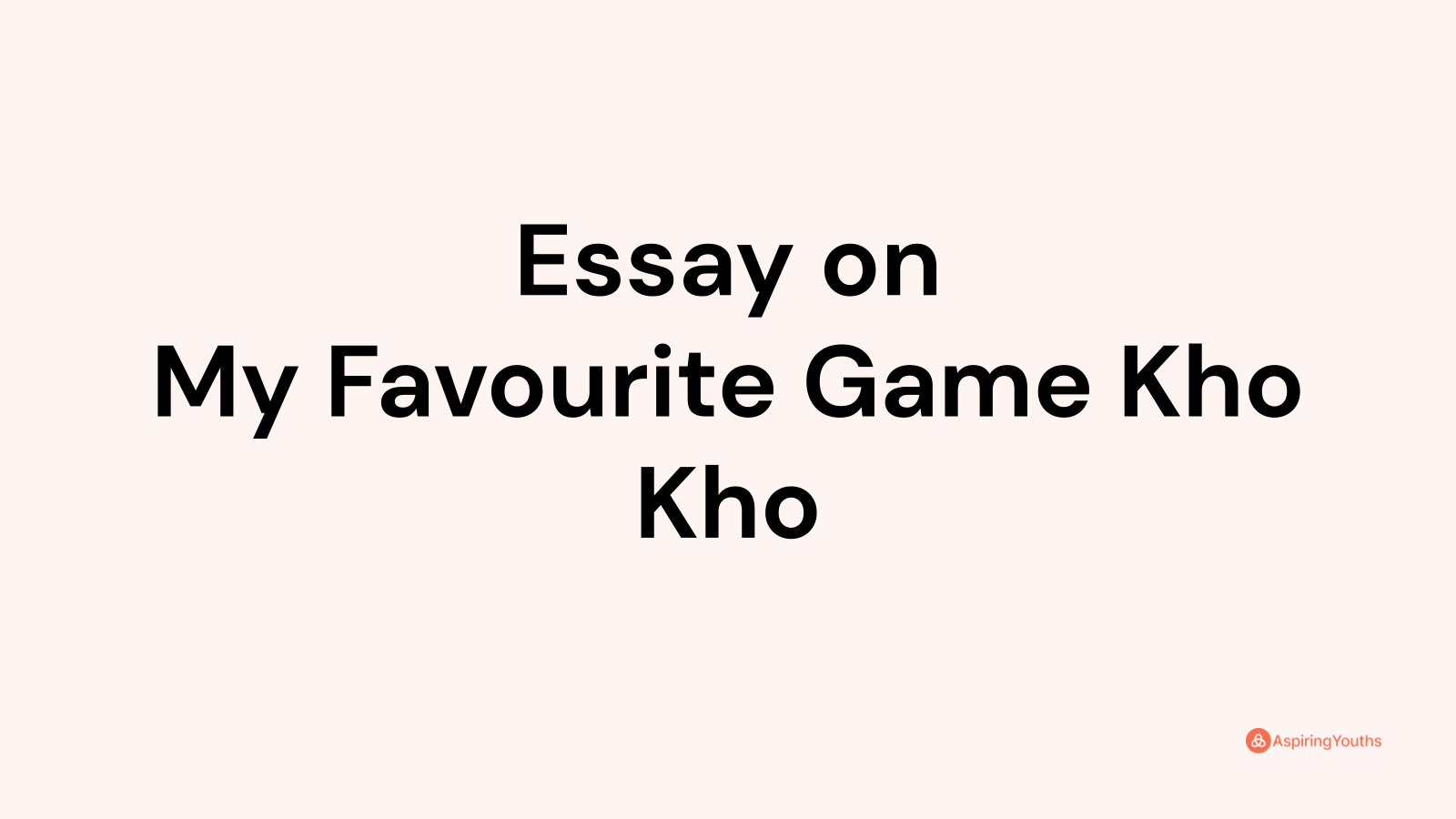 essay on kho kho in gujarati