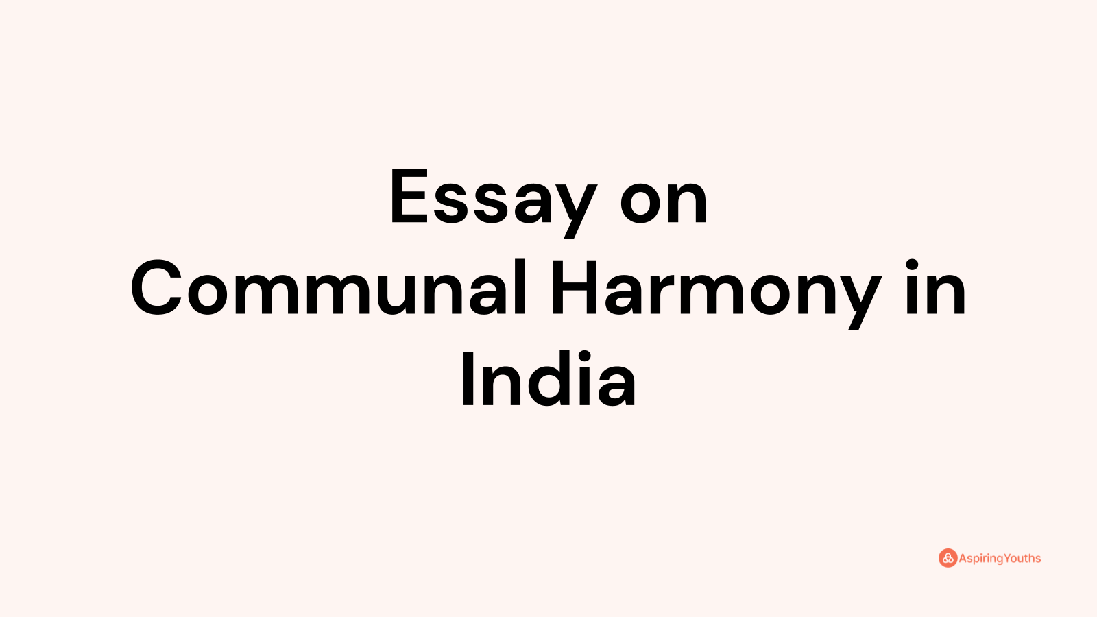 write an essay on communal politics in india