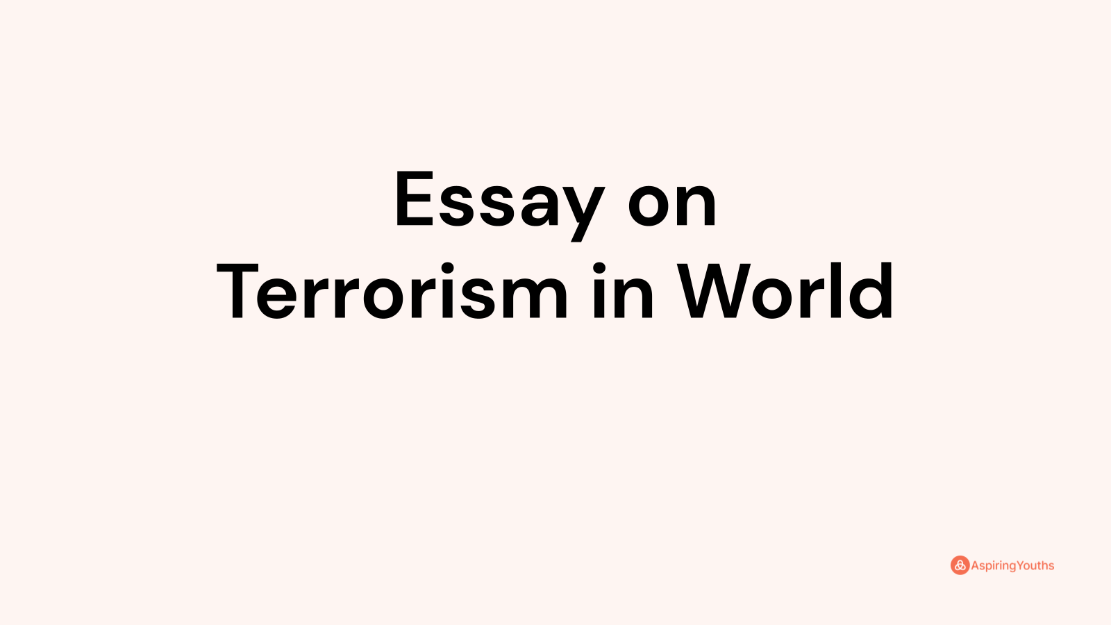 thesis topics on terrorism