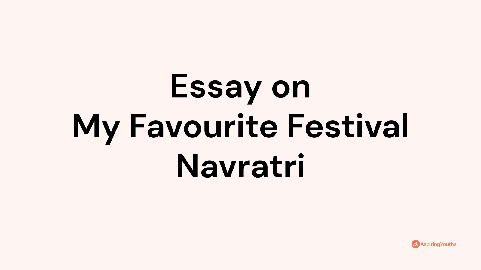 essay on my favourite festival navratri