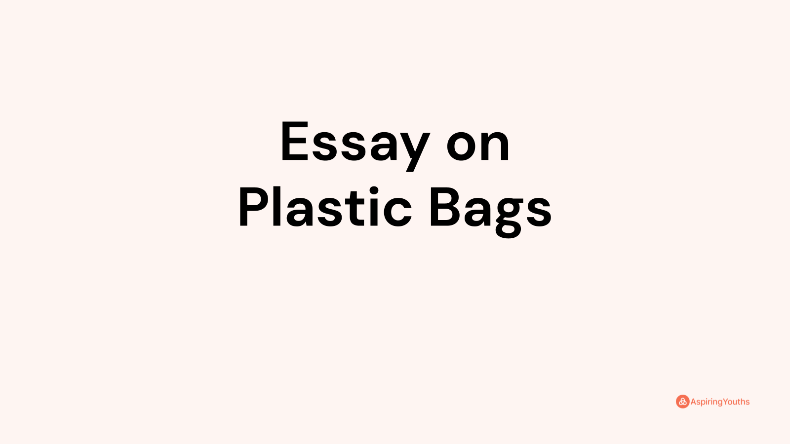 thesis statement of recyclable bags