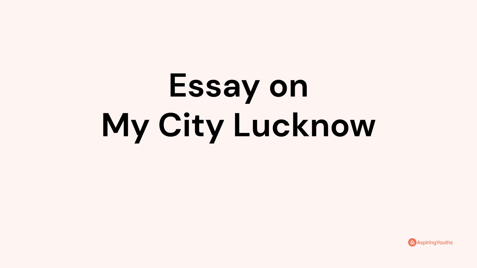 essay on my city lucknow for class 5