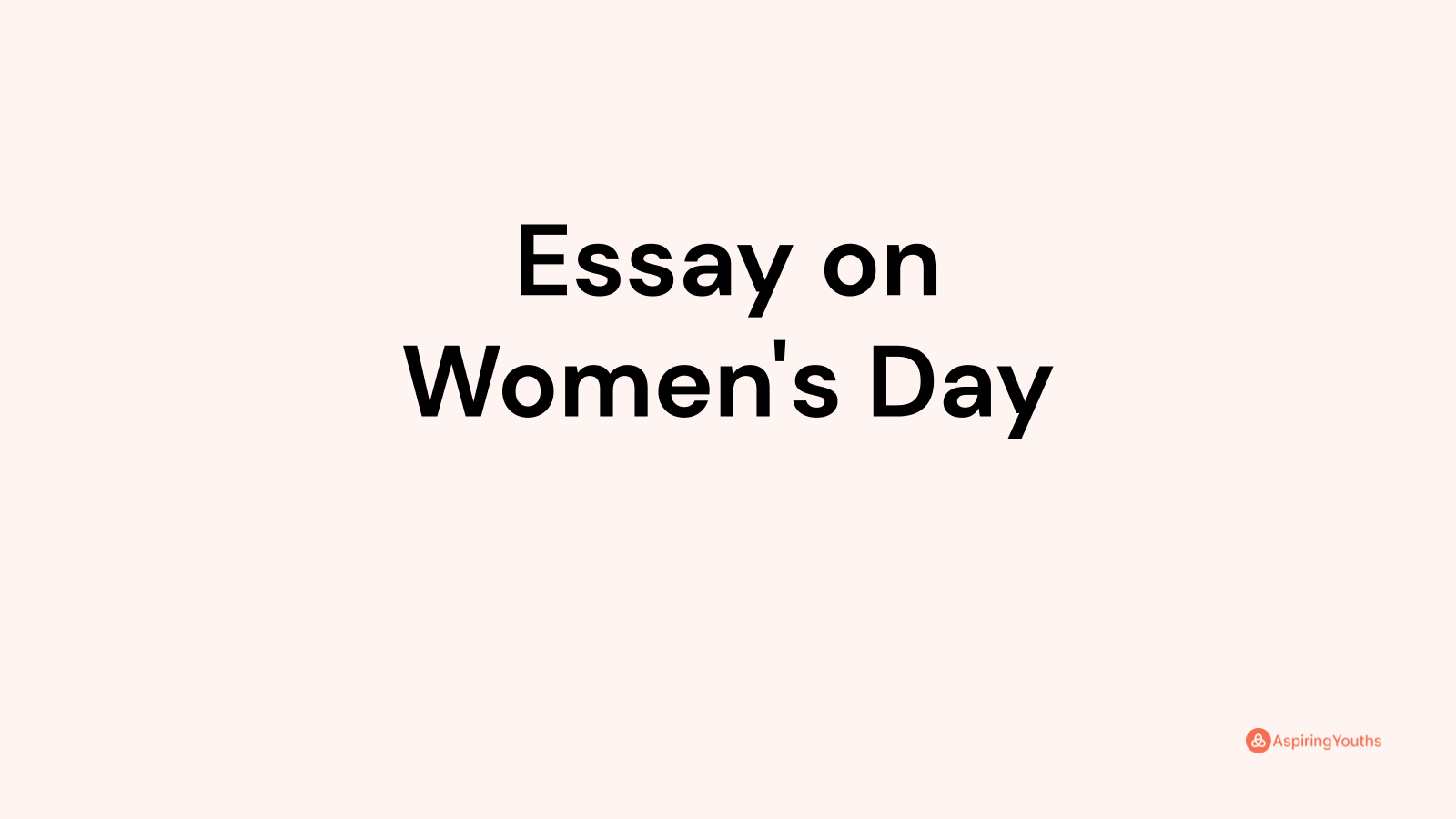 essay on national women's day