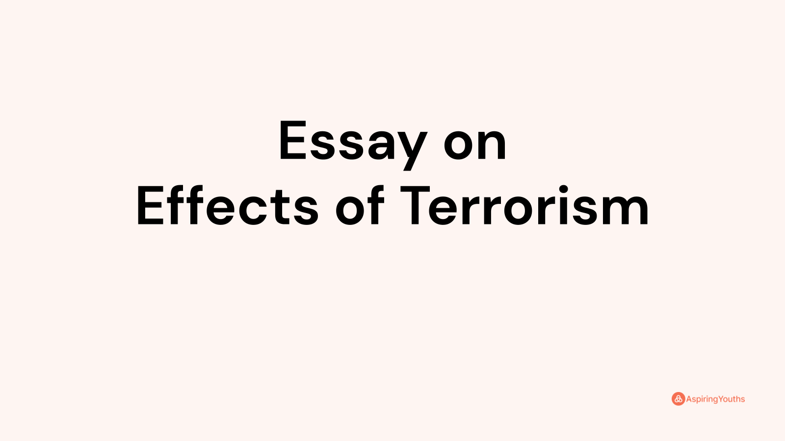 thesis paper about terrorism