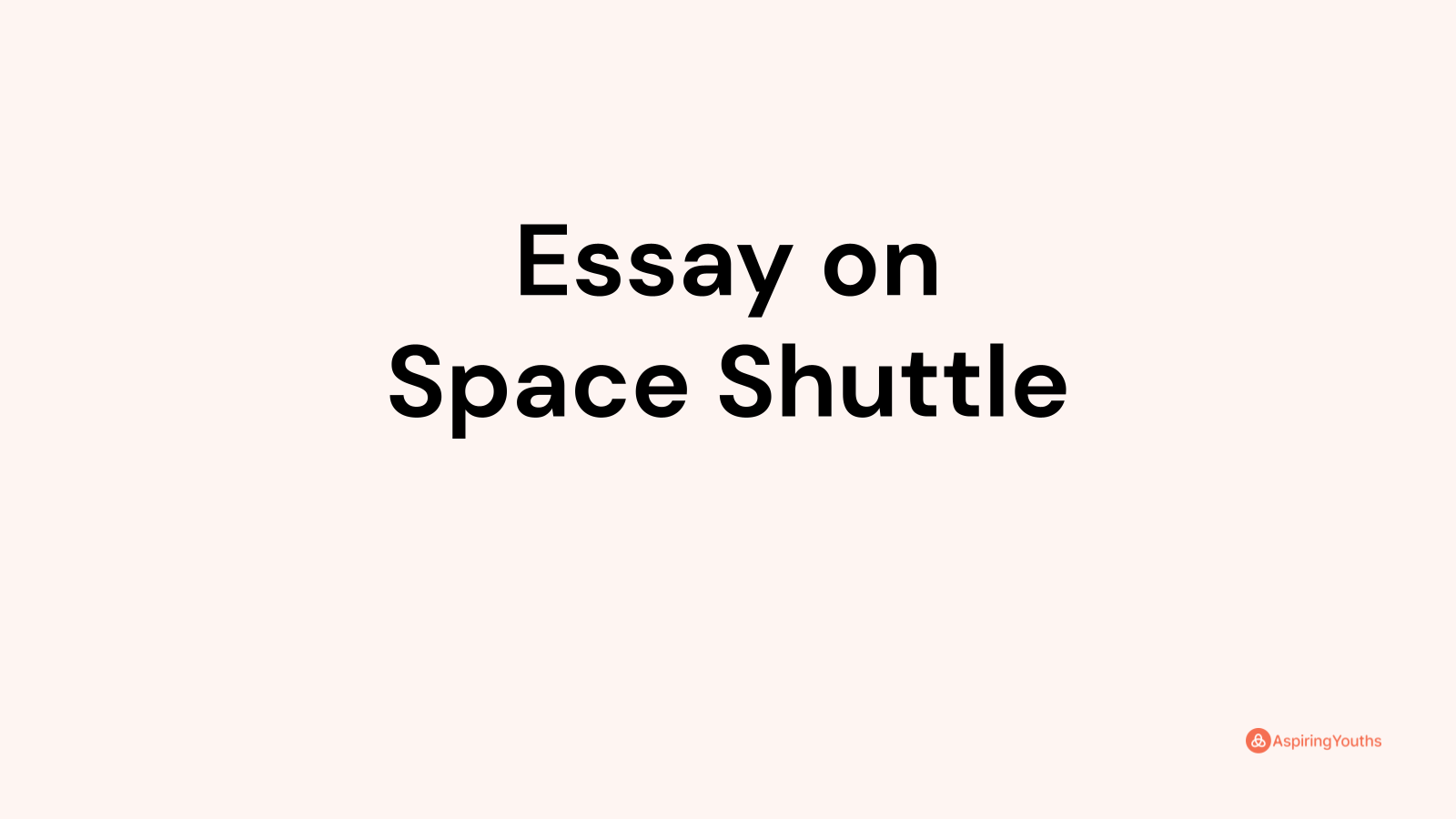 essay on space shuttle in english