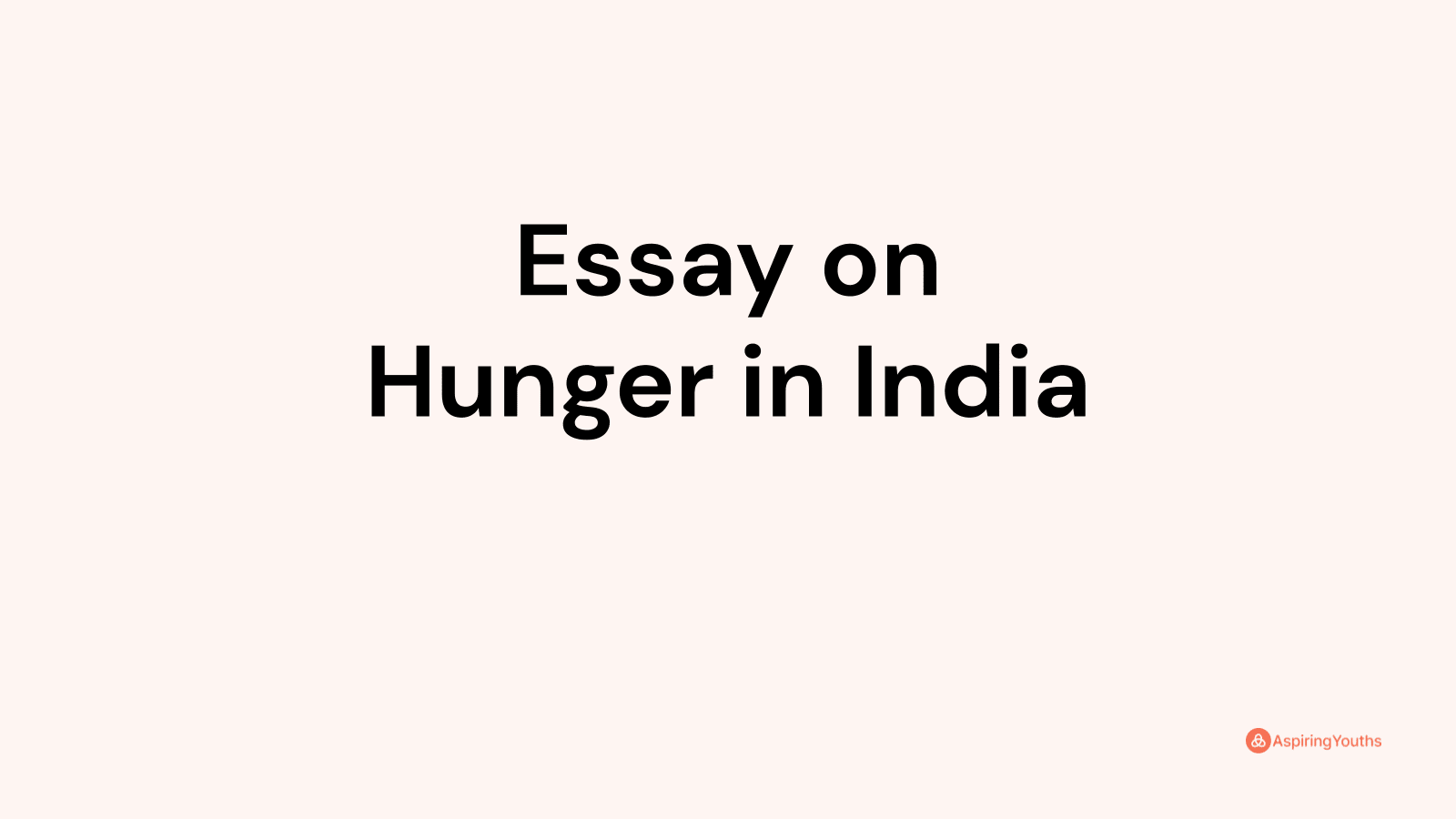 food crisis in india essay